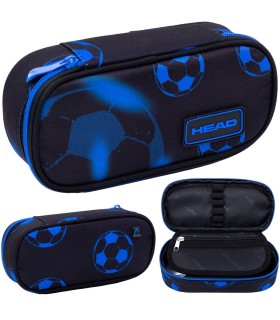Usztywniany piórnik  saszetka ASTRA HEAD NEO BLUE FOOTBALL