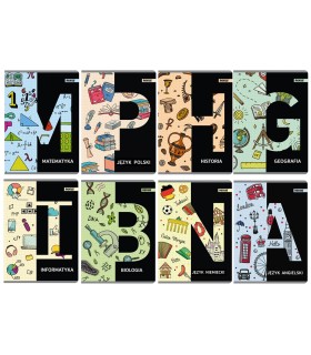 8X ZESZYTY PRZEDMIOTOWE A5 DO KLAS 5-6, 60 KARTEK, BENIAMIN / REXUS