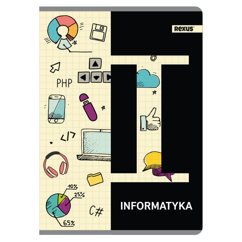 10X ZESZYTY PRZEDMIOTOWE A5 DO KLAS 7-8, 60 KARTEK, BENIAMIN / REXUS