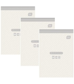 3x BLOK BIUROWY INTERDRUK, A6 100 KARTEK W KRATKĘ