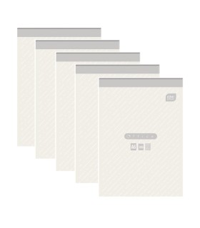 5x BLOK BIUROWY INTERDRUK, A6 100 KARTEK W KRATKĘ