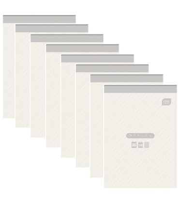 8x BLOK BIUROWY INTERDRUK, A6 100 KARTEK W KRATKĘ