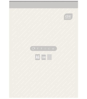 BLOK BIUROWY INTERDRUK, A6 100 KARTEK W KRATKĘ