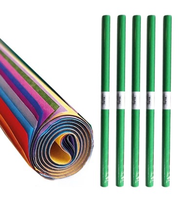 5x BIBUŁA GŁADKA A3 W ROLKACH 10 KOLORÓW INTERDRUK, 30 cm