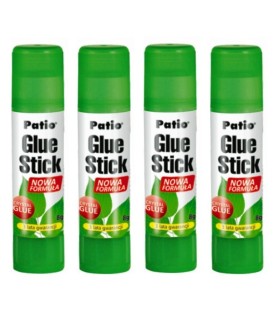 4 szt. x klej w sztyfcie przezroczysty 8 g, bardzo mocny, bezpieczny