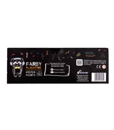 FARBY PLAKATOWE 20ML 12 KOLORÓW, REXUS TEENS