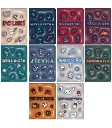 MEGA zestaw wyprawka szkolna do klas 7-8 i liceum, BIC, XXL 40 elementów w tym 10 zeszytów przedmiotowych