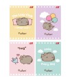 4 X ZESZYT A5, 32 KARTKI, W TRZY LINIE, PUSHEEN KOTEK KOT