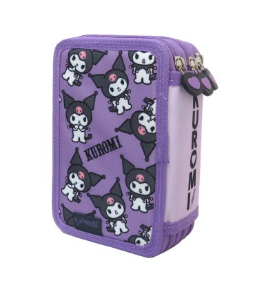 POTRÓJNY PIÓRNIK Z WYPOSAŻENIEM ST.MAJEWSKI KUROMI VIOLET