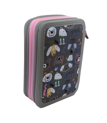 POTRÓJNY PIÓRNIK Z WYPOSAŻENIEM ST.MAJEWSKI MY LITTLE FRIEND piesek