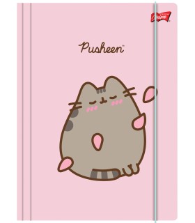 Teczka tekturowa z gumką A4 Pusheen Pink, Unipap St-Majewski