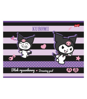 Wyprawka szkolna / Zestaw plastyczny + teczka z rączka St.Majewski - Kuromi