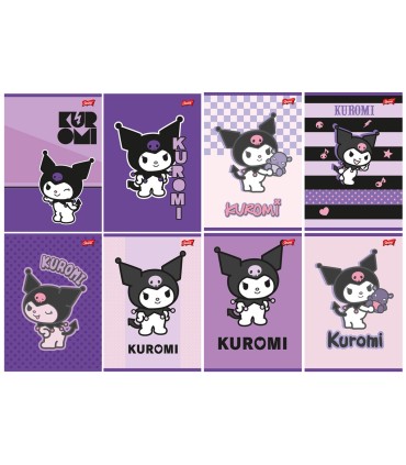 Wyprawka szkolna / Zestaw plastyczny + 8 zeszytów: 4x kratka, 4x linia  St.Majewski Kuromi