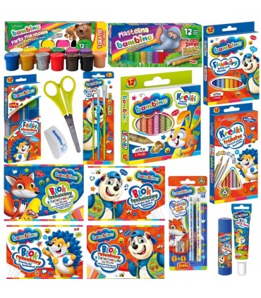 Wyprawka szkolna xxl dla klas 0-3 bambino 19 elementów