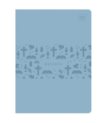 ZESZYT DO RELIGII, SYMBOLE WIARY, NIEBIESKI, 60 KARTEK, KRATKA