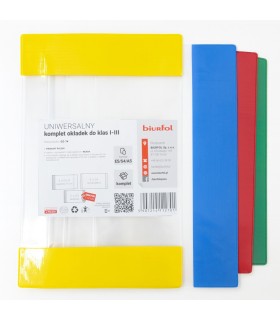 Okładki na książki i zeszyty uniwersalny zestaw do klas 4-6, Biurfol, 10 sztuk