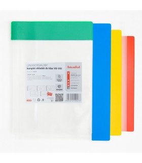 Okładki na książki i zeszyty uniwersalny zestaw do klas 7-8, Biurfol, 10 sztuk