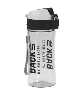 Bidon szkolny BackUp Derform BB4A szaro-czarny