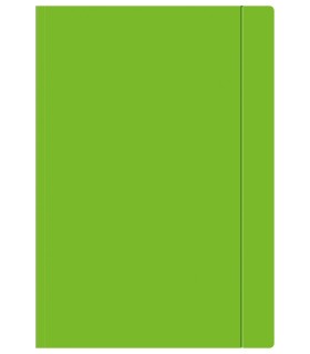 Teczka z gumką A4 jasno zielona fluo, Interdruk
