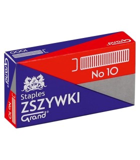 Zszywki małe mini "10" 1000 szt. cynkowane, Grand.