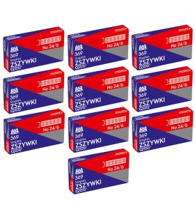 10x zszywki uniwersalne do zszywacza biurowego 24/6 – 1000 szt. – Grand.