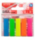 Zakładki indeksujące, PP, 12×45 mm, 5×25 kart, mix kolorów (neon), OFFICE PRODUCTS