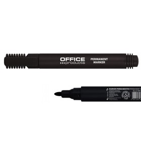 Marker permanentny OFFICE PRODUCTS, okrągły, 1–3 mm (linia), czarny