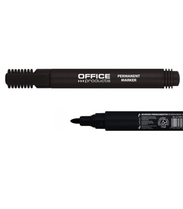 Marker permanentny OFFICE PRODUCTS, okrągły, 1–3 mm (linia), czarny