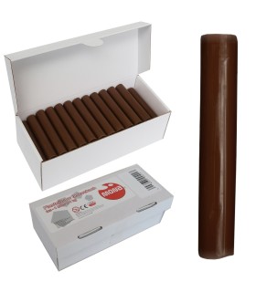 Plastelina w laseczkach luzem MONA, 1 kg, brązowa