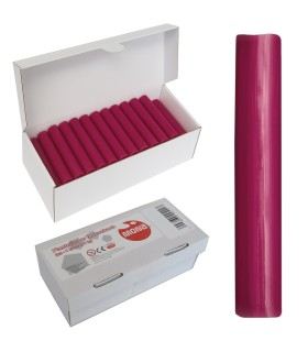 Plastelina w laseczkach luzem MONA, 1 kg, ciemnoróżowa