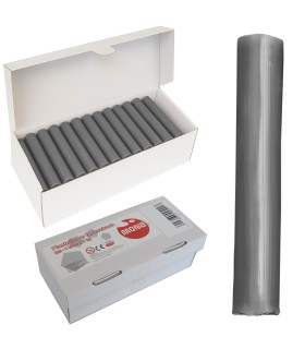 Plastelina w laseczkach luzem MONA, 1 kg, szara