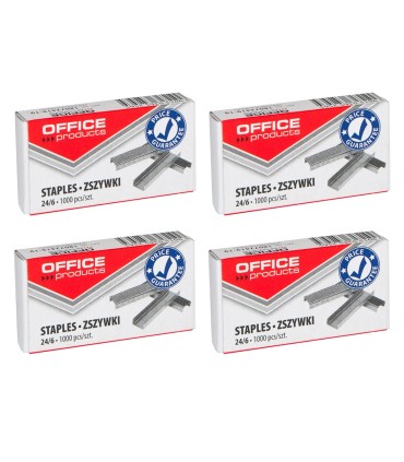 4x zszywki uniwersalne do zszywacza biurowego 24/6 – 1000 szt. – Office Products