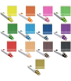 Zestaw 156 kredek Bambino: 13 kolorów x 12 kredek, w TYM ZŁOTE, grube trójkątne, w drewnianej oprawie