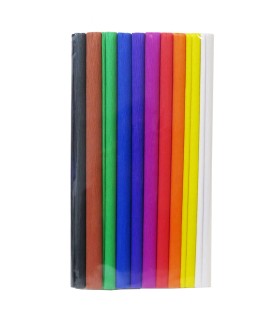 Beniamin bibuła marszczona – zestaw 10 kolorów, 25 × 200 cm