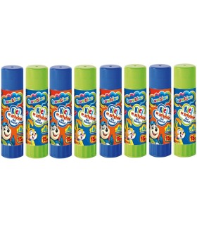8x klej szkolny w sztyfcie Bambino 15 g – bezbarwny, nietoksyczny