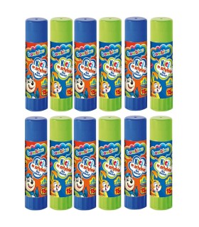 12x klej szkolny w sztyfcie Bambino 15 g – bezbarwny, nietoksyczny