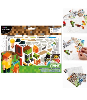 Zestaw kreatywny wyklejanka po numerach KIDEA GAME pixel
