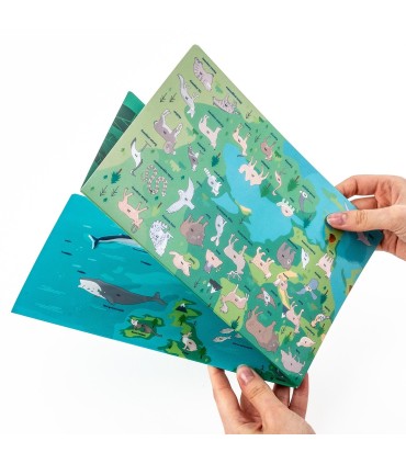 Wyklejanka KIDEA ZWIERZĘTA EUROPY Gdzie one żyją? + gra planszowa