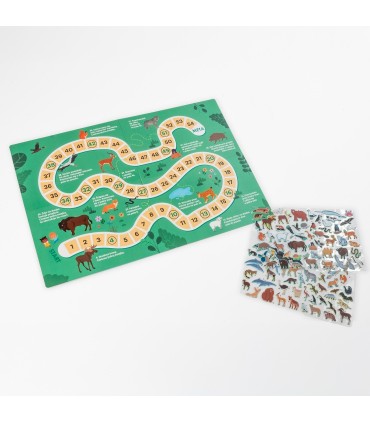 Wyklejanka KIDEA ZWIERZĘTA EUROPY Gdzie one żyją? + gra planszowa