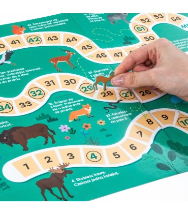 Wyklejanka KIDEA ZWIERZĘTA EUROPY Gdzie one żyją? + gra planszowa