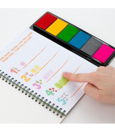 Zestaw kreatywny książeczka KIDEA KREATYWNE ZOO kolorowe odciski paluszkami