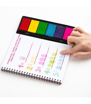 Zestaw kreatywny książeczka KIDEA KSIĘŻNICZKA kolorowe odciski paluszkami