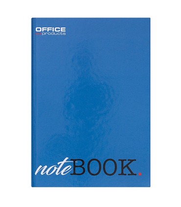 Brulion OFFICE PRODUCTS A4 w kratkę 96 kartek mix kolorów – twarda okładka