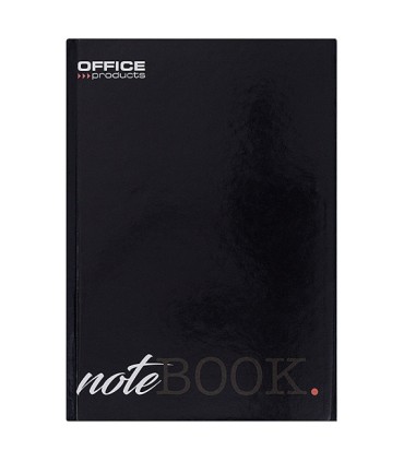 Brulion OFFICE PRODUCTS A4 w kratkę 96 kartek mix kolorów – twarda okładka