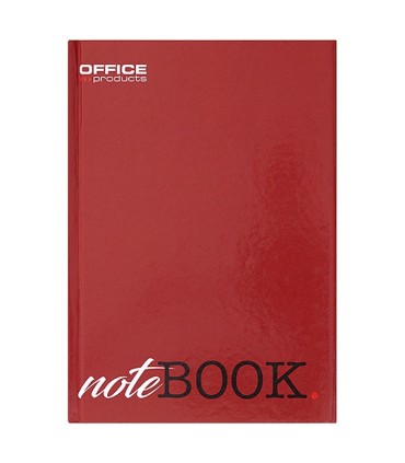 Brulion OFFICE PRODUCTS A4 w kratkę 96 kartek mix kolorów – twarda okładka