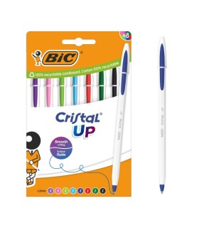 Zestaw długopisów BIC Cristal UP 8 kolorów