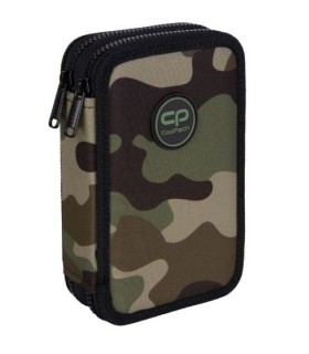 Podwójny piórnik z wyposażeniem, Coolpack Jumper 2, SOLDIER moro