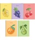 5x ZESZYT TOP 2000 A5 32 KARTKI HAPPY FRUITS LINIA Z MARGINESEM KAŻDY INNY