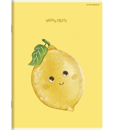 5x ZESZYT TOP 2000 A5 32 KARTKI HAPPY FRUITS LINIA Z MARGINESEM KAŻDY INNY