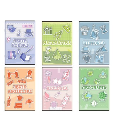 ZESTAW 6 ZESZYTÓW PRZEDMIOTOWYCH A5 DO KLAS 5-6